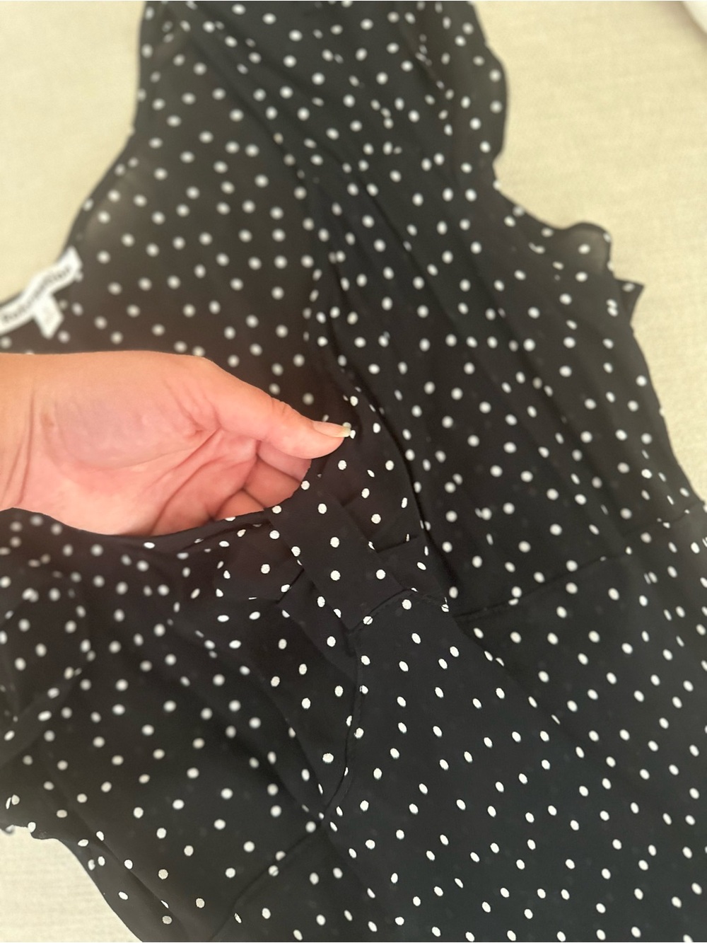 Reformation Black Polka Dot Maxi Dress - Picture 3 of 6